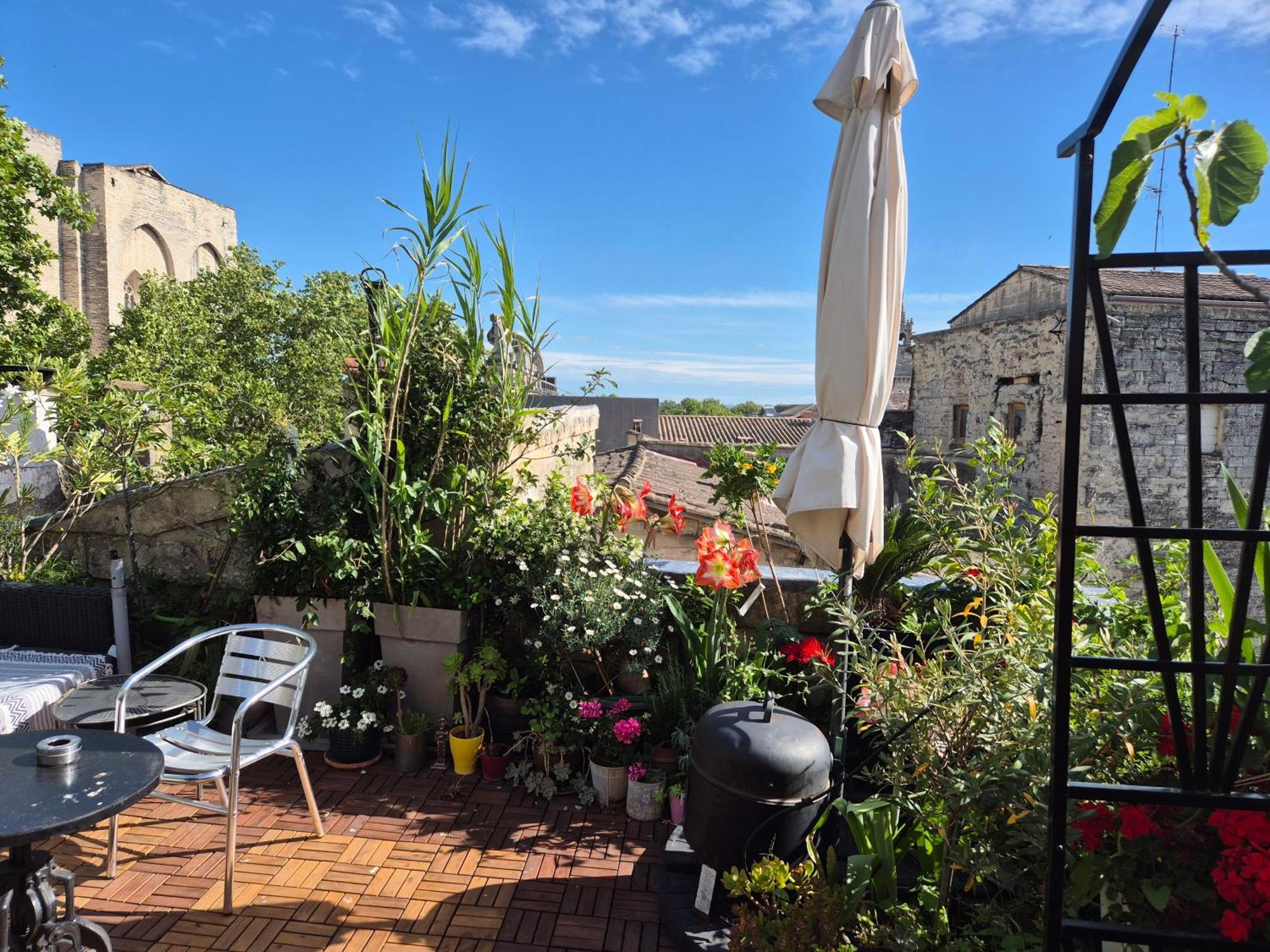 Un Nid Sur Les Toits Face Au Palais Des Papes Appartement Avignon Kamer foto